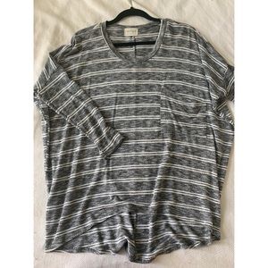 Relaxed Flowing Three Quarter Shirt